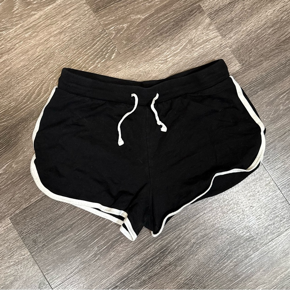 No Boundaries Black and White Athletic Shorts